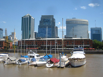 Port area in Buenos Aires