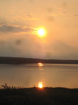 Sunrise at Point Lake