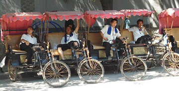 Beijing's bicycle rickshaws