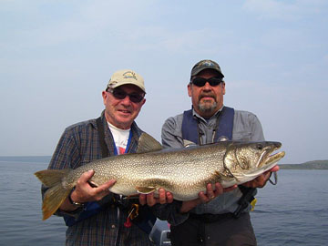 My 25 lb lake trout with guide John
