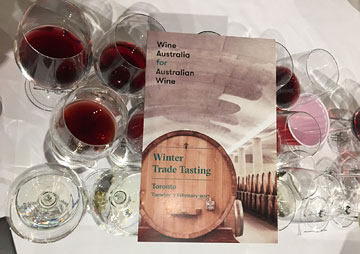 Wine Australia for Australian Wine Winter Trade Tasting brochure on tasting glasses