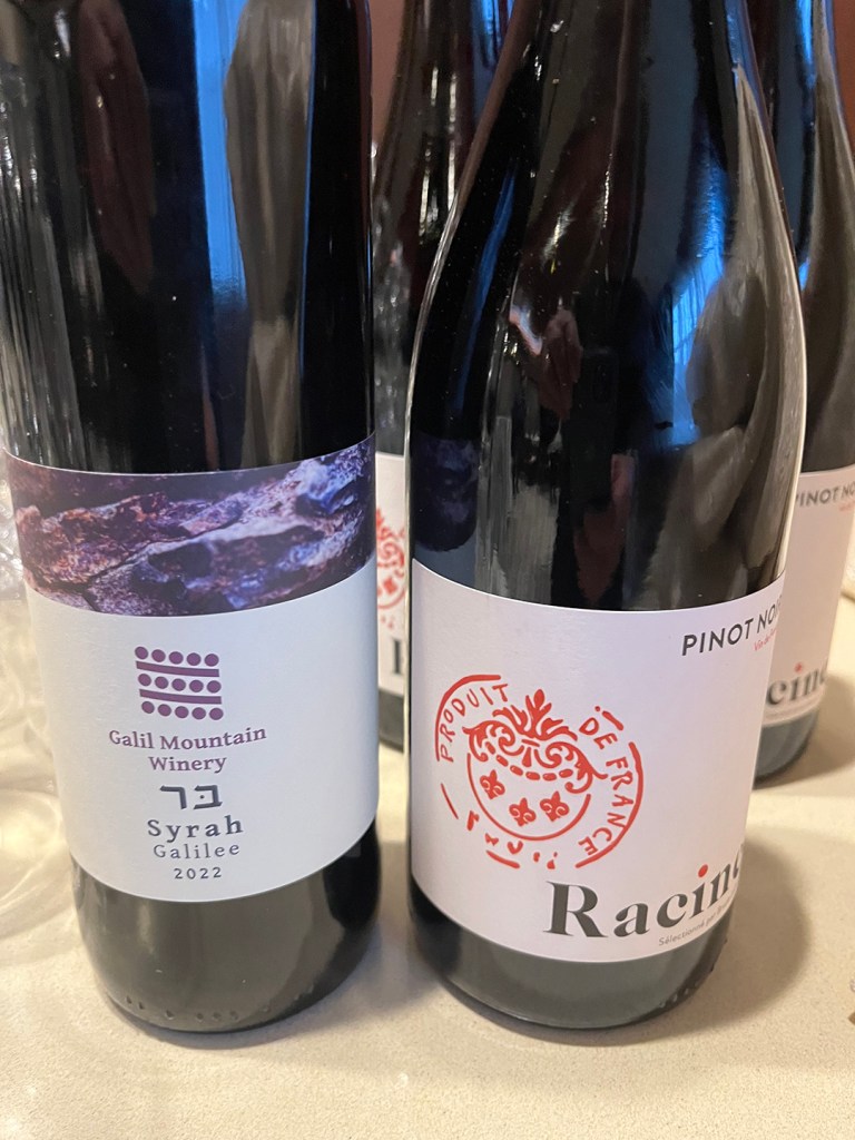 Galil Mountain Winery Syrah 2022 and Racine Pinot Noir