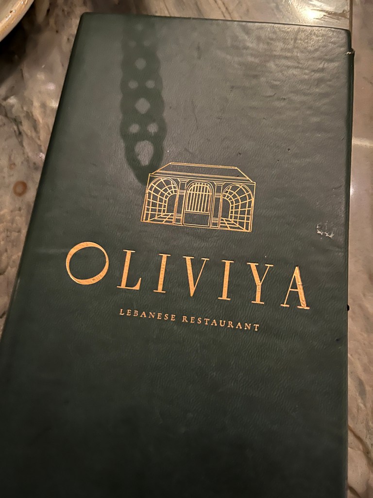 Oliviya menu