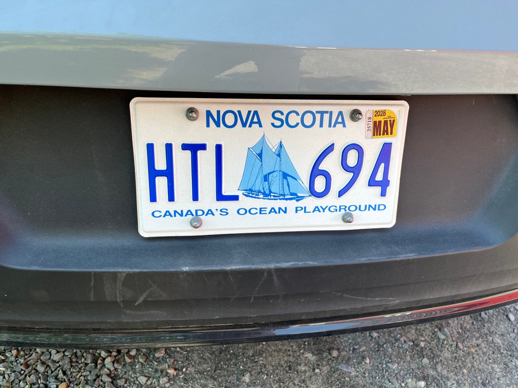Nova Scotia licence plate